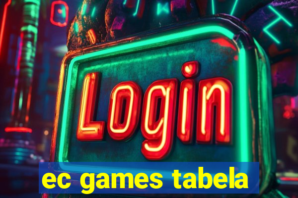 ec games tabela